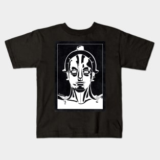 MARIA - Metropolis (Black and White) Kids T-Shirt